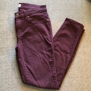 Lila Ryan deep purple jeans size 27